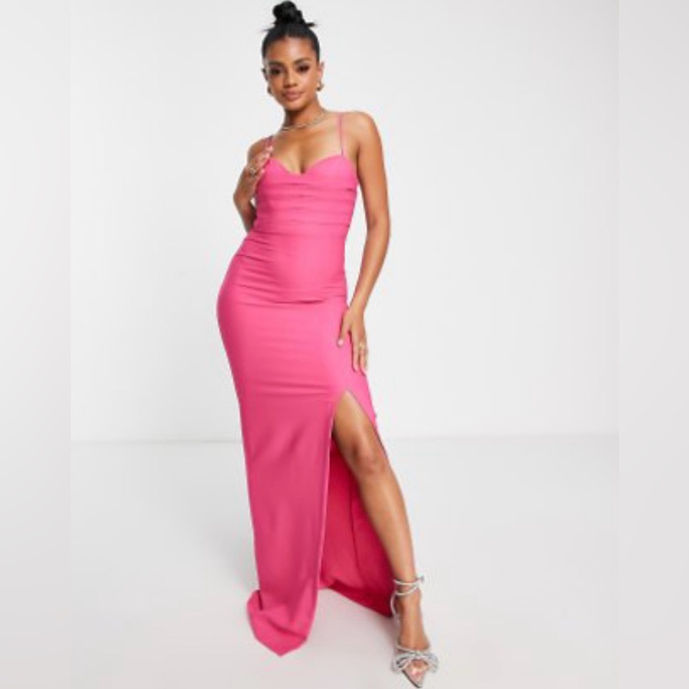 Elegant Pink Evening Gown